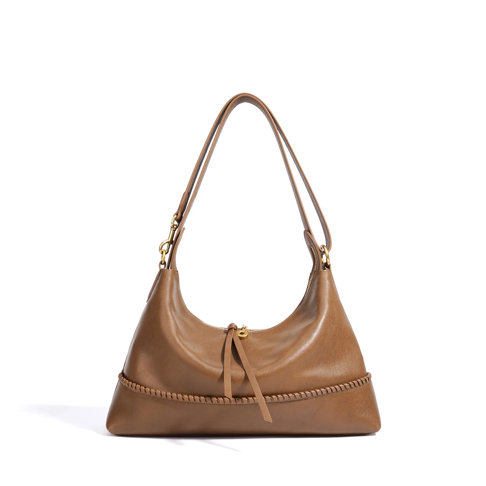 kf-S7dd639d200694d4091f6f1c9323bf3e9S Women's Premium Top-Grain Cowhide Hobo Bag Large Capacity Daily Commuter Shoulder Crossbody Handbag - Image 1